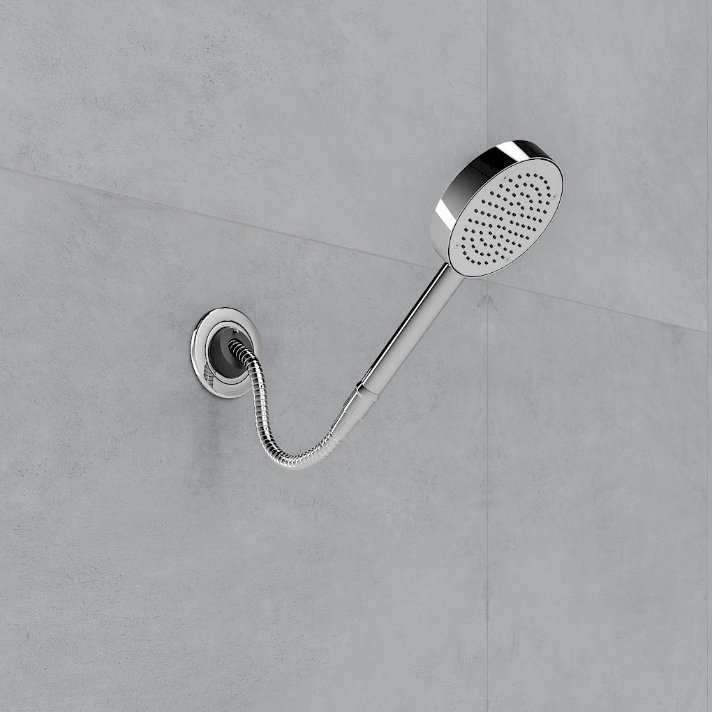 Retractable shower unit