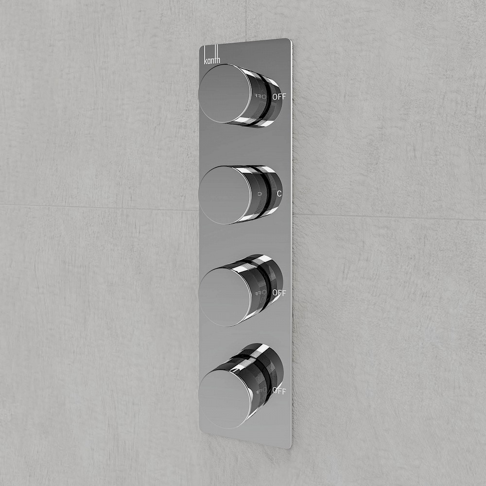 Triple Outlet Thermostatically Controlled Valve