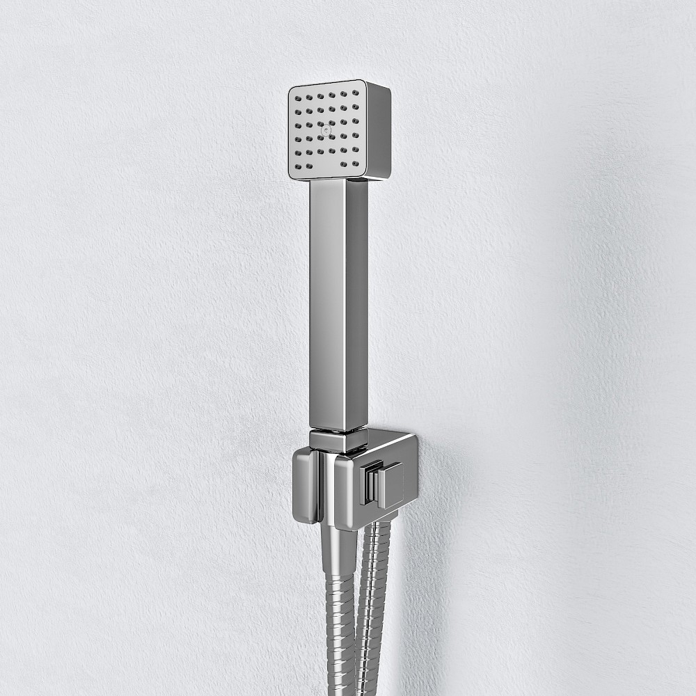 Square (Solid Brass) Shower Handset (Handset Only)