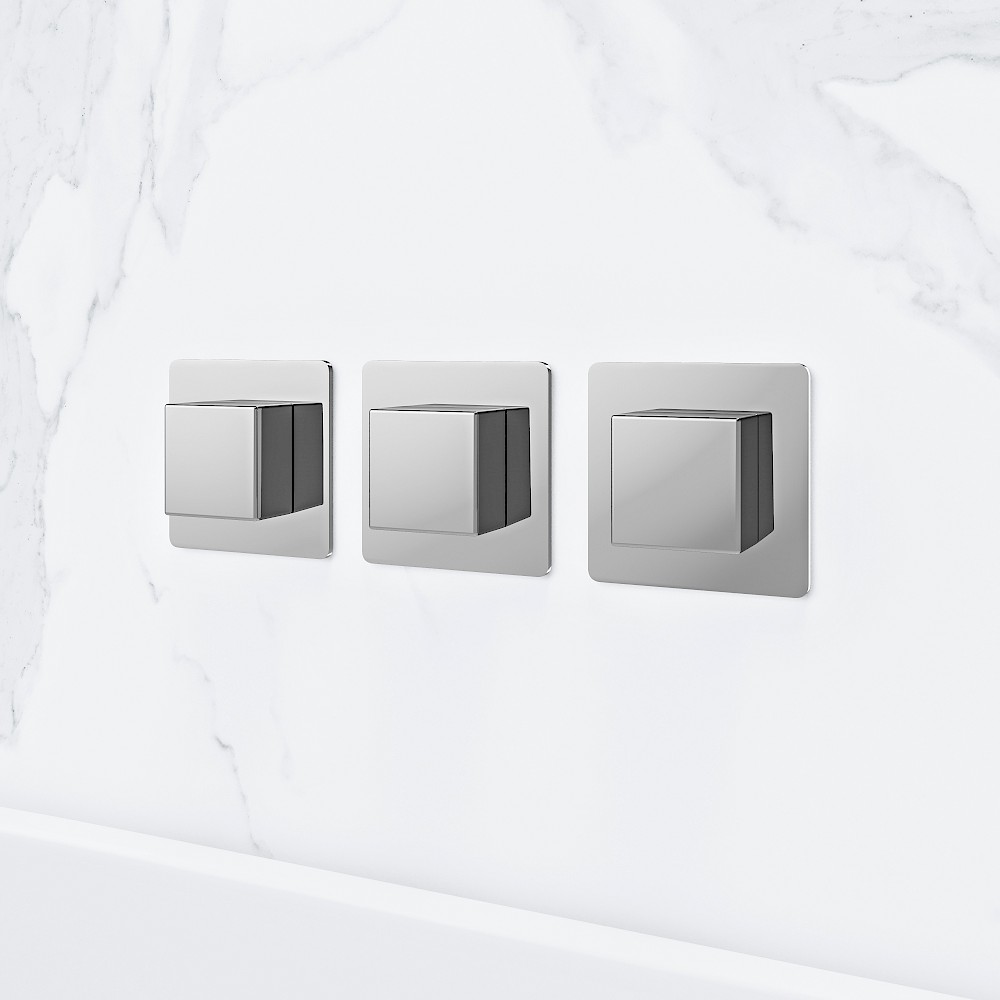 Double Outlet Thermostatically Controlled Valve