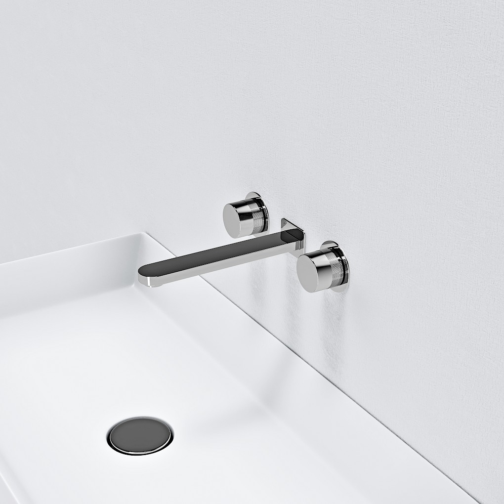 Round Wall Mounted Mixer Taps