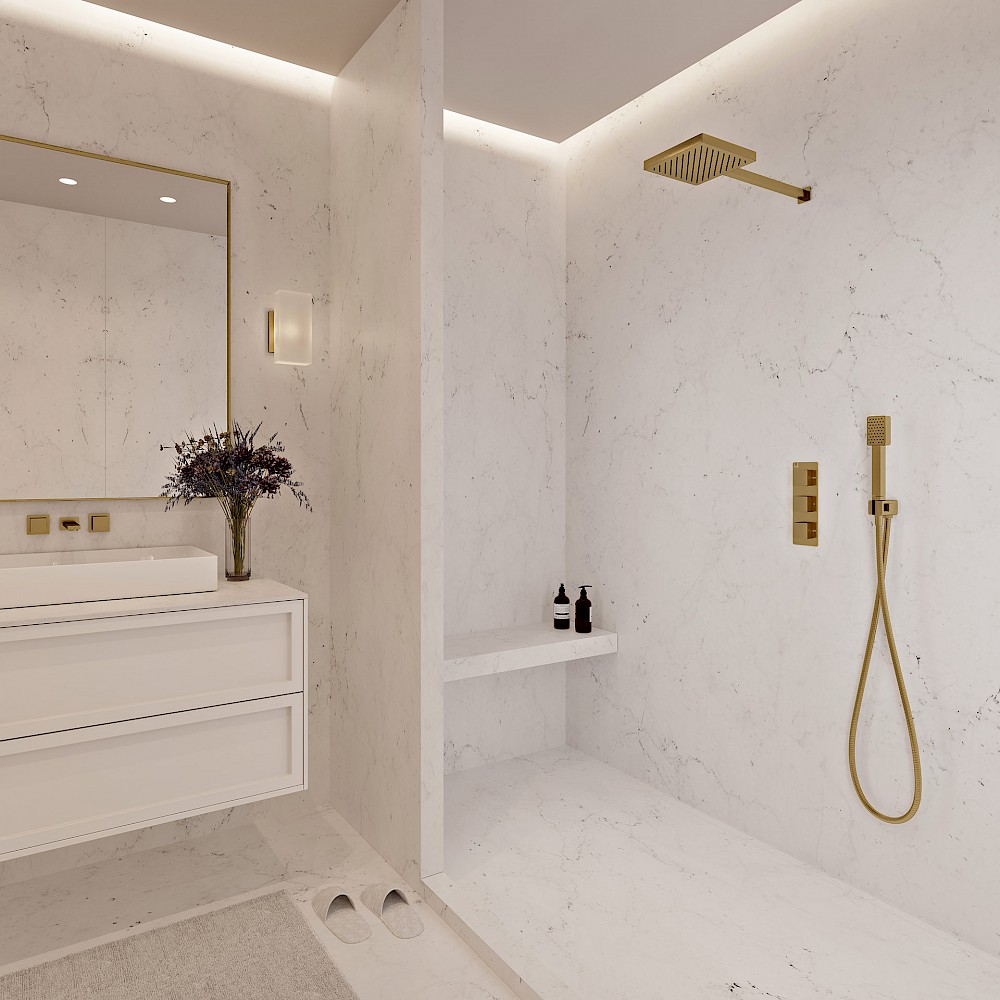 Lifestyle 1 - Square: Brushed Brass