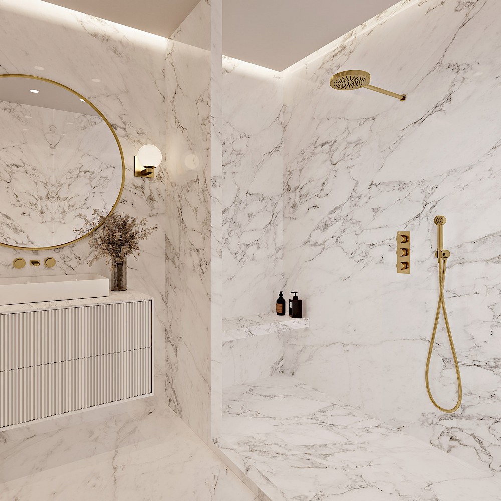 Lifestyle 1 - Round: Brushed Brass